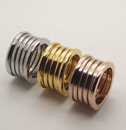 Classic Titanium Steel Spring Ring Jewelry