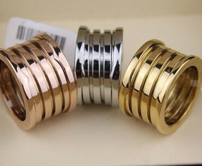 Classic Titanium Steel Spring Ring Jewelry
