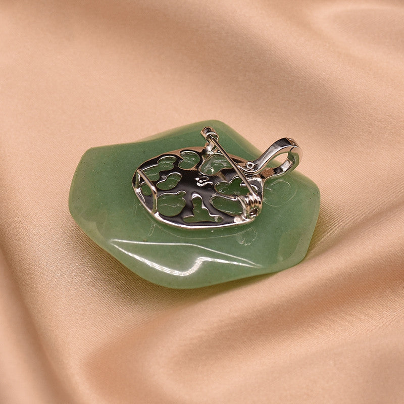 The Emerald Garden Frog Brooch
