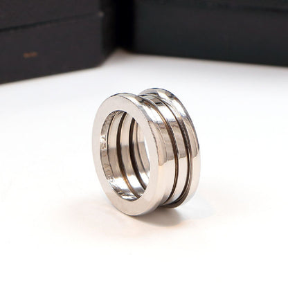 Classic Titanium Steel Spring Ring Jewelry